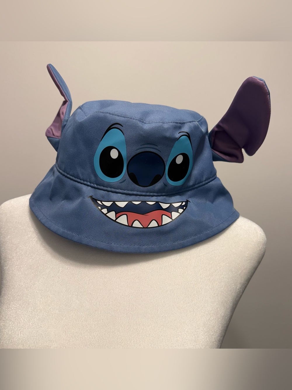 Disney Lilo & Stitch Kids Blue & Purple Bucket Hat with 3D Ears